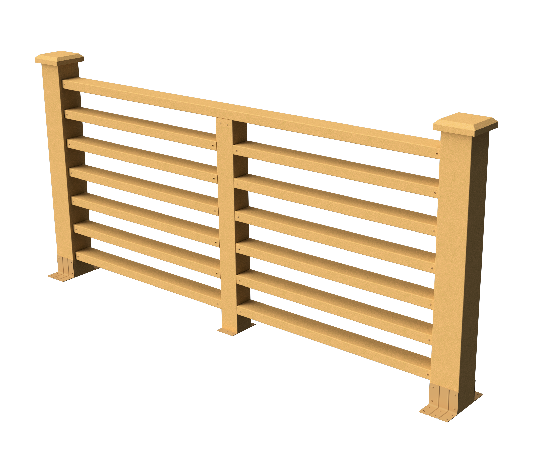 Декоративное ограждение из ДПК GRINDERDECO Марсело песчаник купить в Перми