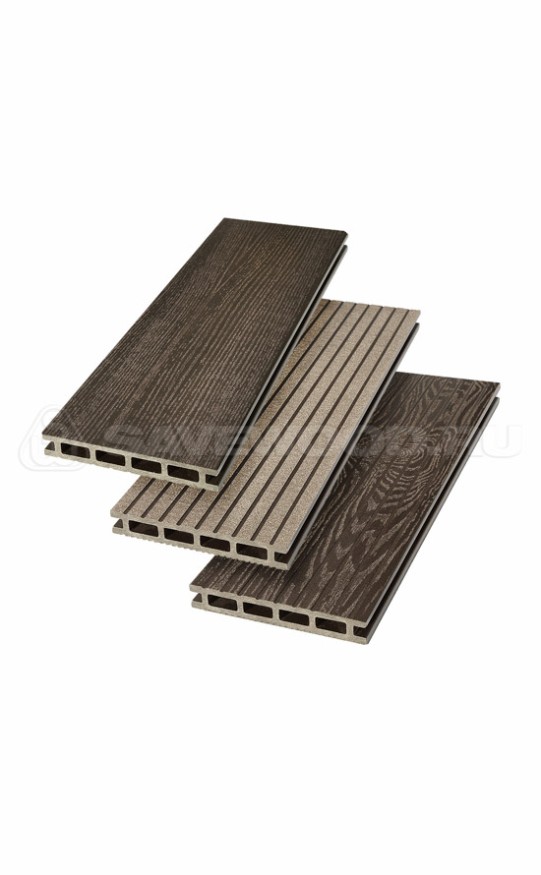 Террасная доска ДПК SaveWood, SW Carpinus (R), Темно-коричневый купить в Перми
