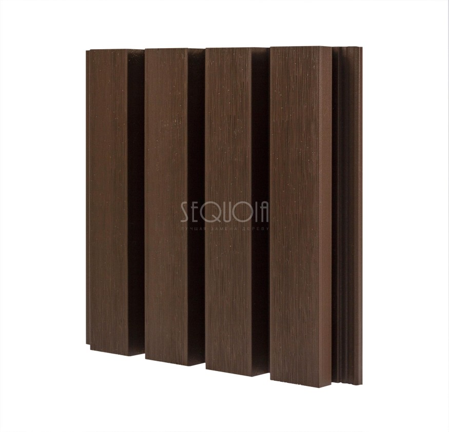 Доска фасадная SEQUOIA co-extrusion Коричневая купить в Перми