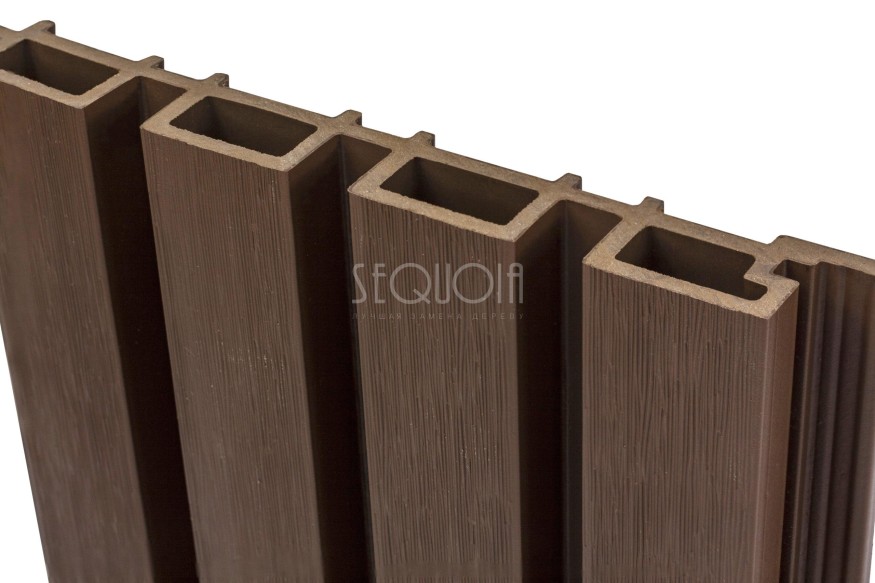 Доска фасадная SEQUOIA co-extrusion Коричневая купить в Перми