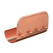 Ограничитель перелива прямой Aquasystem, медный, 125/90 мм