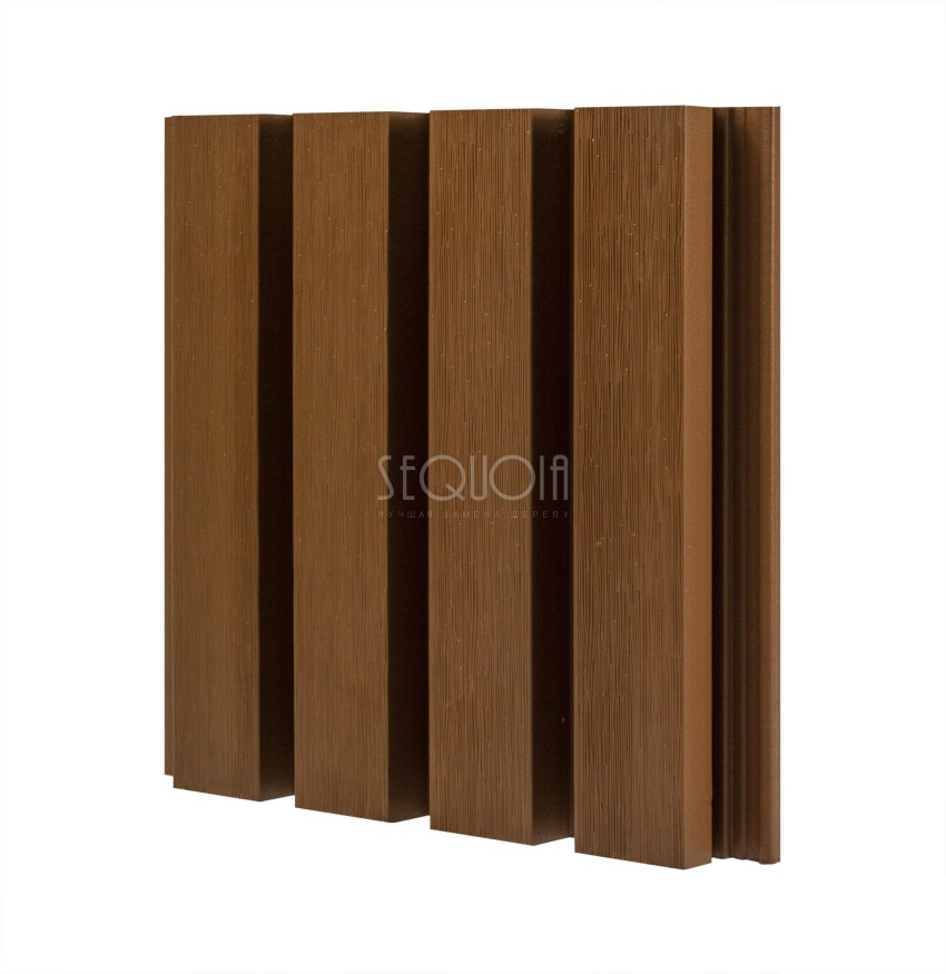 Доска фасадная SEQUOIA co-extrusion Светло-коричневая купить в Перми
