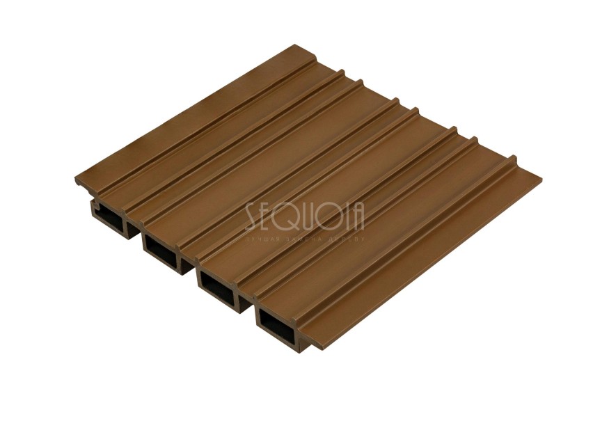 Доска фасадная SEQUOIA co-extrusion Светло-коричневая купить в Перми