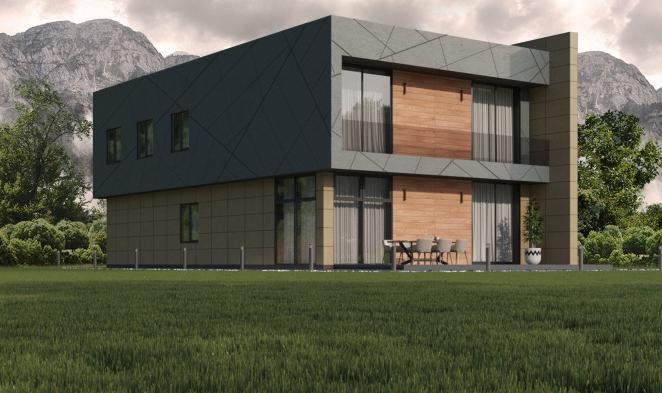 Фиброцементные панели Roofas COLOR Line Зеленый купить в Перми