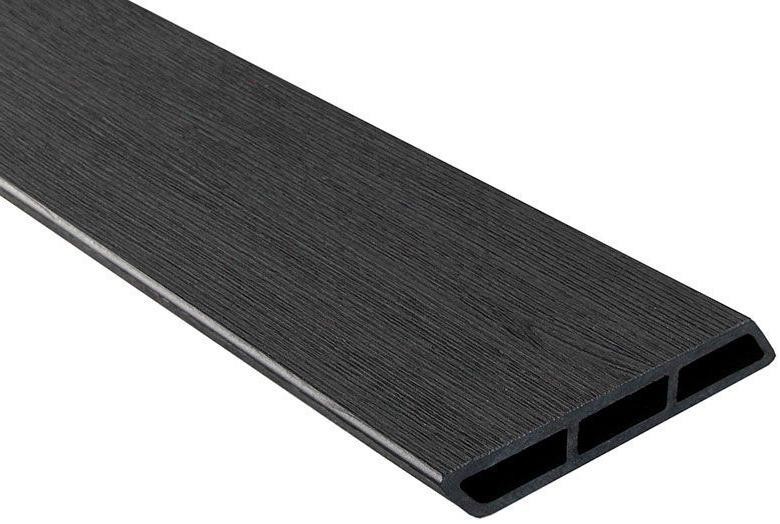 Доска Ромбус 3D ДПК Outdoor STORM BLACK черного цвета купить в Перми
