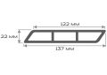 Доска Ромбус 3D ДПК Outdoor STORM BLACK черного цвета купить в Перми