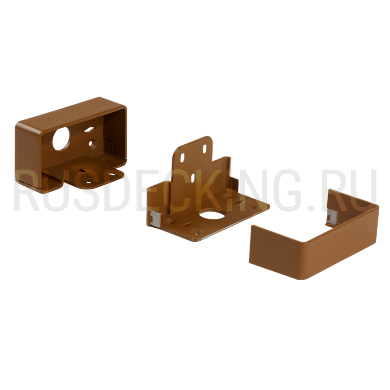 Комплект крепления перил прямое RusDecking Unodeck Орех купить в Перми
