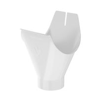 Воронка желоба Aquasystem, RAL 9003 Белый 150/100