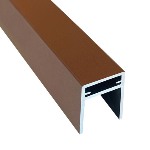 Алюминиевый П-профиль EasyDecking Коричневый купить в Перми