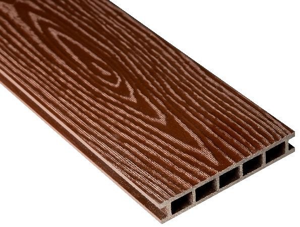 Террасная доска Faynag Premium PINO 3D в цвете Шоколад из ДПК купить в Перми