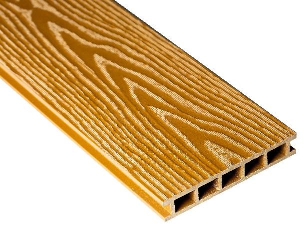Террасная доска Faynag Premium PINO 3D в цвете Тик из ДПК купить в Перми