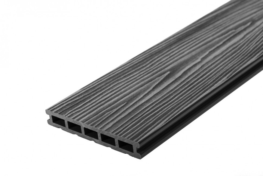 Террасная доска из ДПК RusDecking Unodeck Mogano - Цвет графит купить в Перми