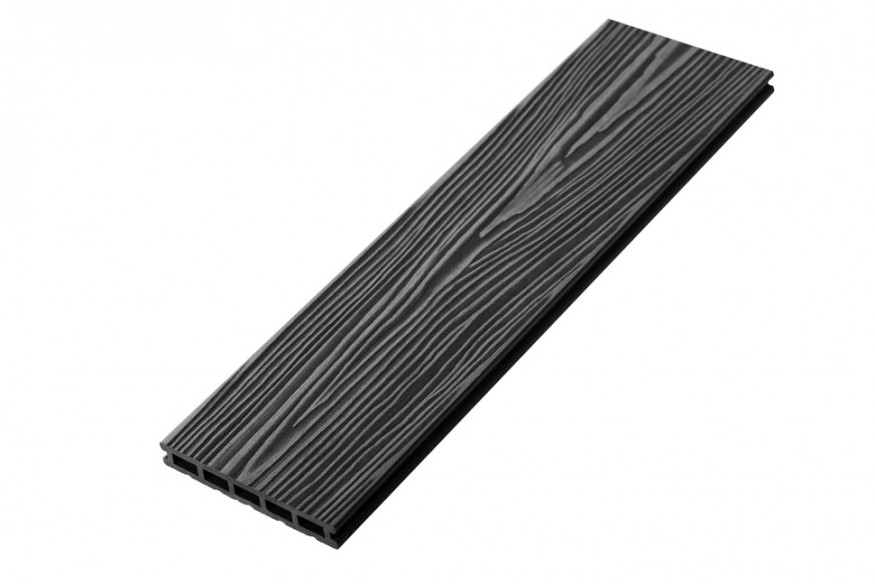 Террасная доска из ДПК RusDecking Unodeck Mogano - Цвет графит купить в Перми