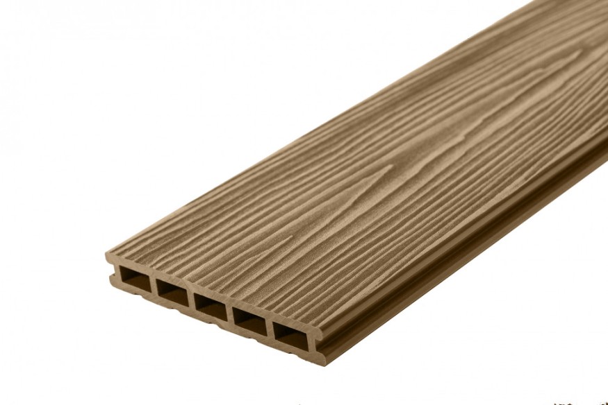 Террасная доска ДПК RusDecking Unodeck Могано - Цвет ореха купить в Перми