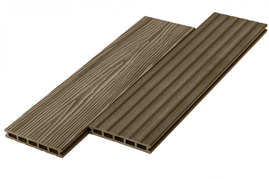 Террасная доска ДПК RusDecking Unodeck Могано - Цвет ореха купить в Перми