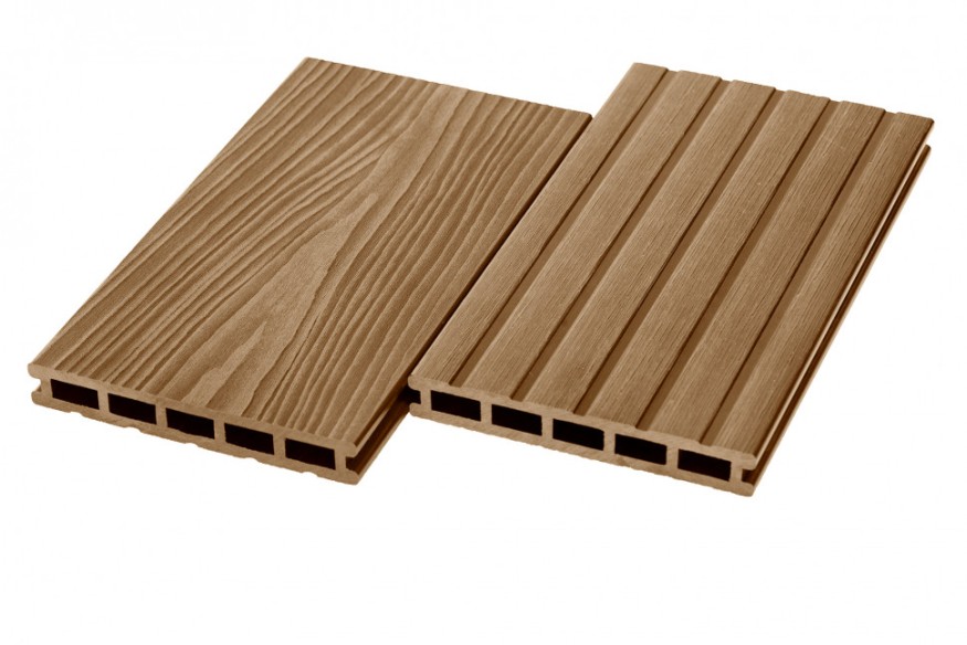 Террасная доска ДПК RusDecking Unodeck Могано - Цвет ореха купить в Перми