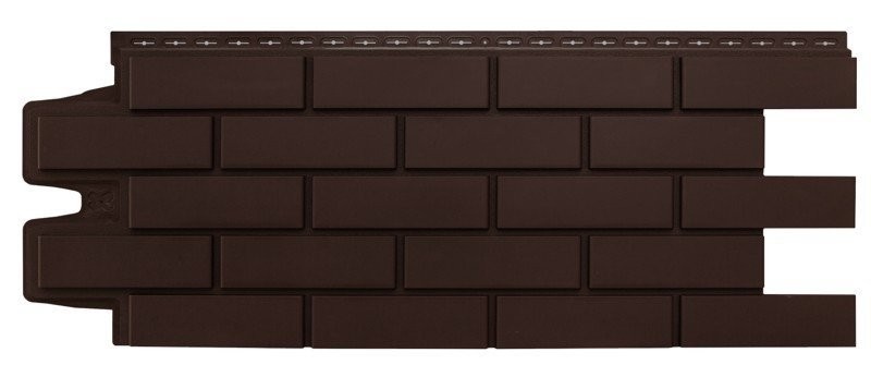 Фасадные панели Grand Line, Клинкерный кирпич Classic, Цвет: Шоколадный купить в Перми