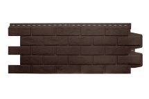 Фасадная панель Grand Line, Состаренный кирпич Classic, Шоколадный