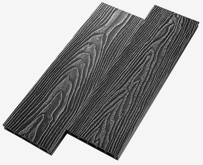 Террасная доска из композитного материала RusDecking Unodeck Vintage - Цвет Графит купить в Перми