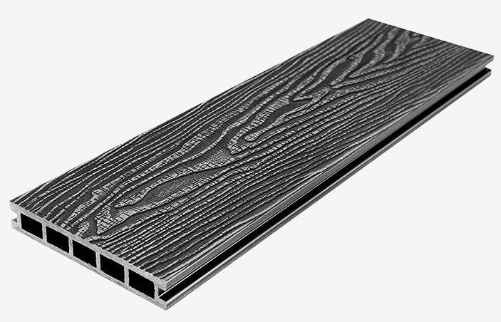 Террасная доска из композитного материала RusDecking Unodeck Vintage - Цвет Графит купить в Перми
