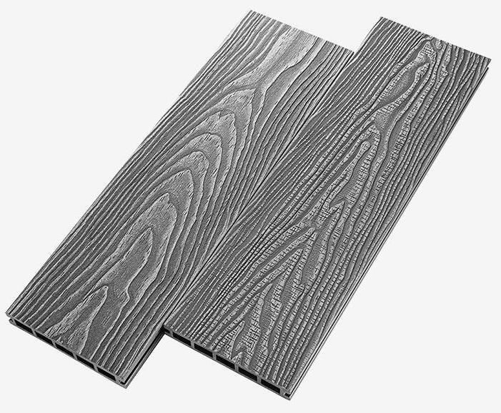 Террасная доска из ДПК RusDecking Unodeck Vintage - Цвет: Серый купить в Перми