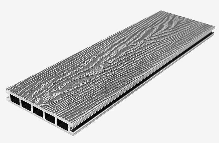 Террасная доска из ДПК RusDecking Unodeck Vintage - Цвет: Серый купить в Перми