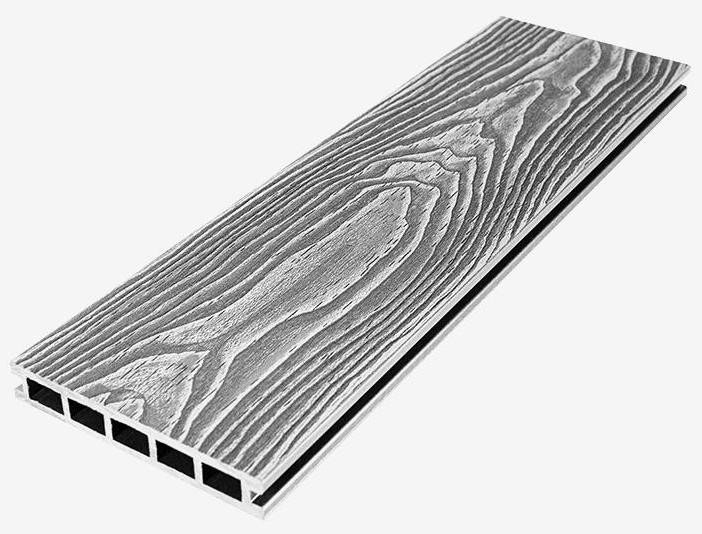Террасная доска из ДПК RusDecking Unodeck Vintage - Цвет: Серый купить в Перми