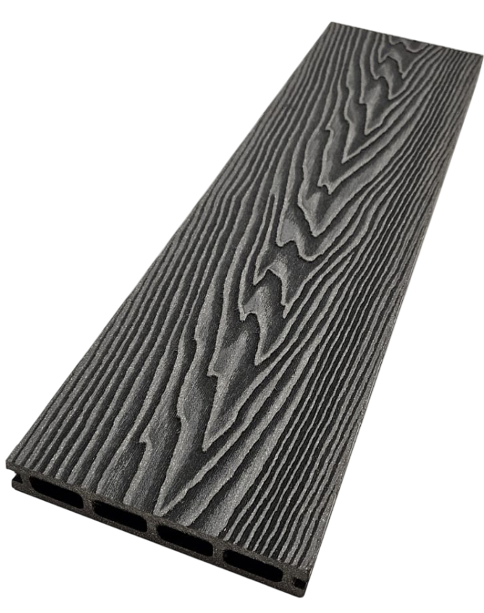 Террасная доска ДПК NanoWood 3D Double Антрацит купить в Перми