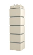 Угол наружный Grand Line, Клинкерный кирпич Design, Молочный, шов RAL 7006