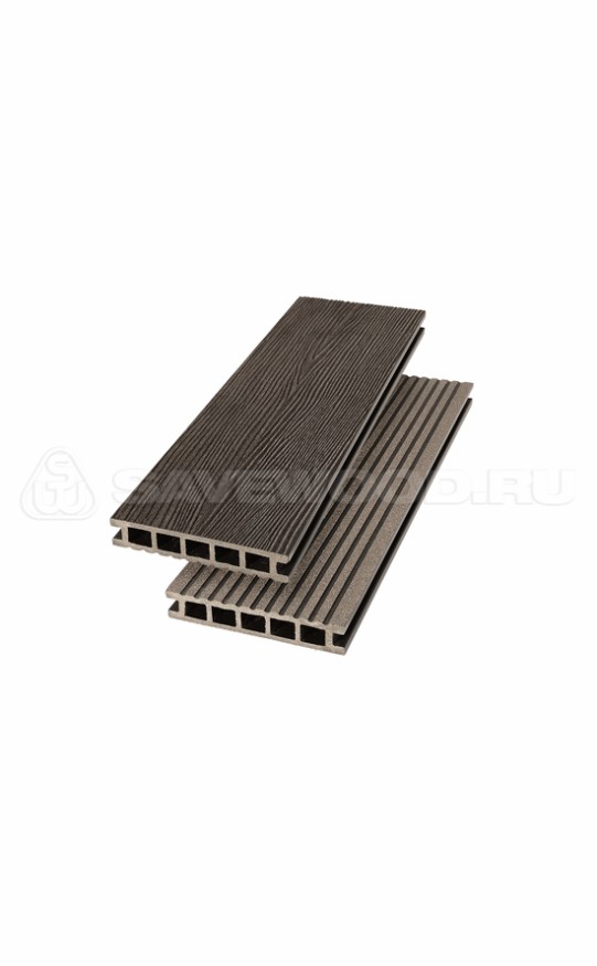 Террасная доска ДПК SaveWood, SW Ornus (R), Темно-коричневый купить в Перми
