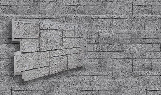 Фасадная панель VOX Sandstone (Сандстоун) светло-серого цвета купить в Перми