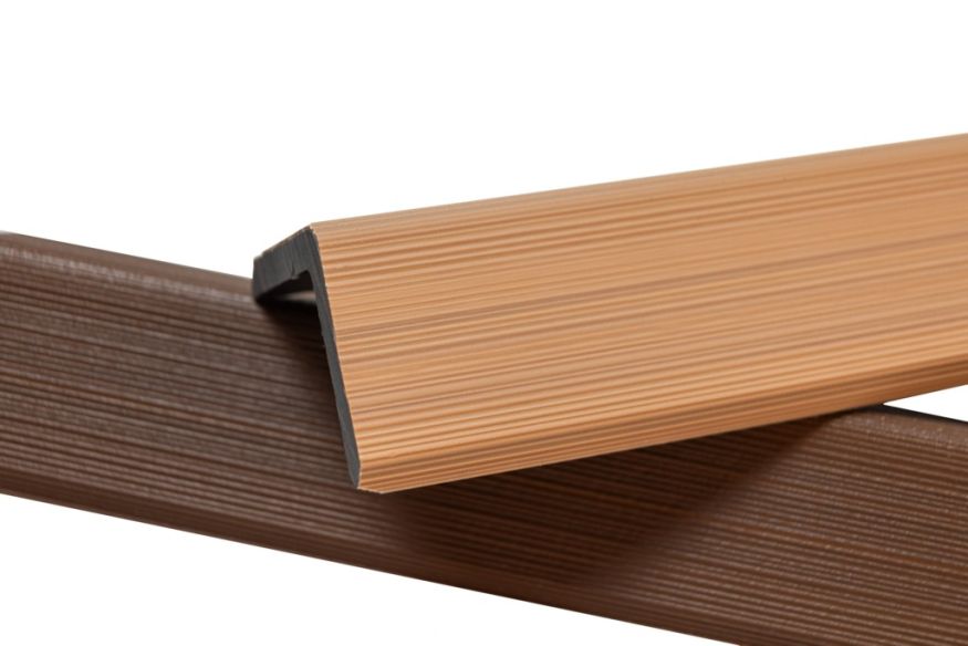 Уголок торцевой Ecodecking Скай коэкструзия Бук купить в Перми