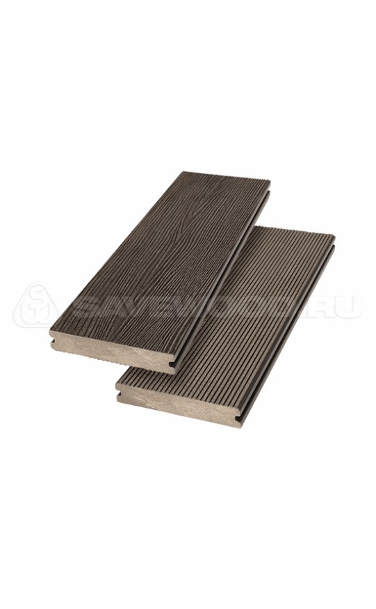Террасная доска ДПК SaveWood, SW Abies (R), Темно-коричневый купить в Перми