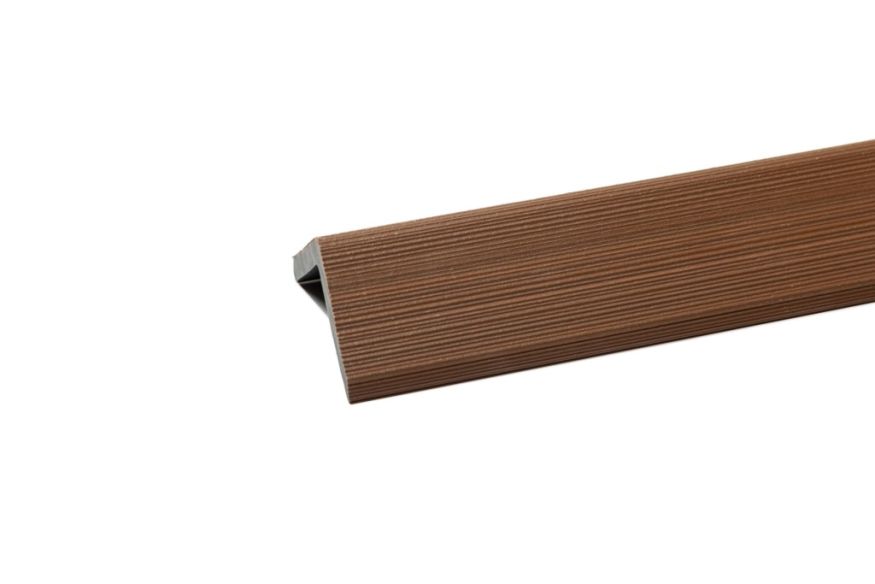 Уголок торцевой Ecodecking Скай коэкструзия Тик купить в Перми