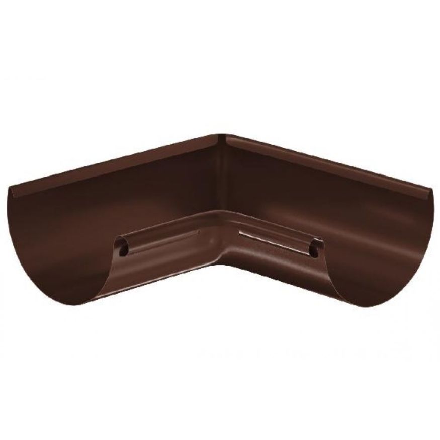 Внутренний угол желоба 90° Aquasystem, коричневый RAL 8017, 125/90 купить в Перми