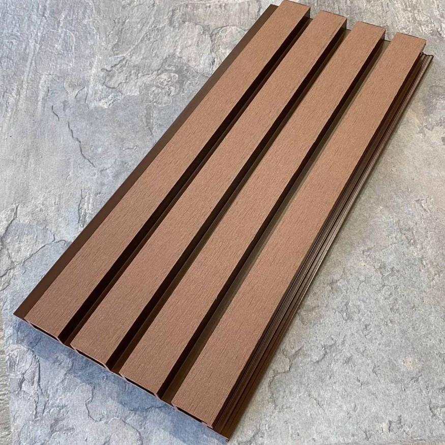 Фасадная реечная панель EasyDecking, Wood-X, Коричневый купить в Перми