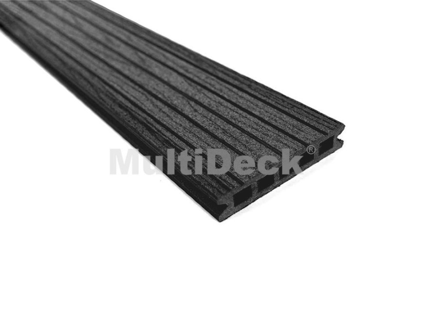 Террасная доска из ДПК MultiDeck Pro Цвет: Черный бархат купить в Перми