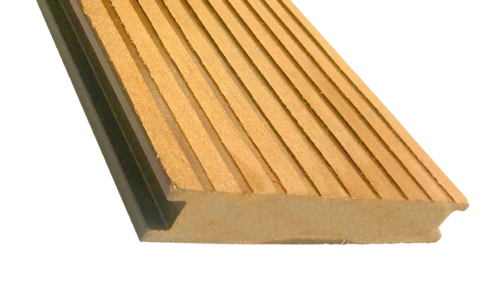 Террасная доска ECODECKING Premium в желтом цвете из ДПК купить в Перми