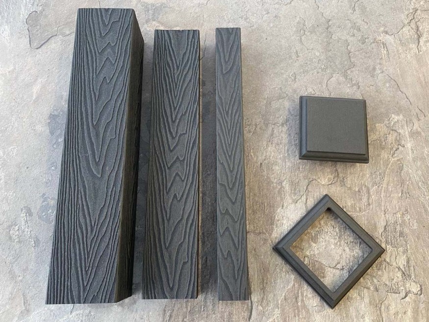 Столб для ограждения из ДПК EasyDecking, Wood-X, Черное дерево купить в Перми