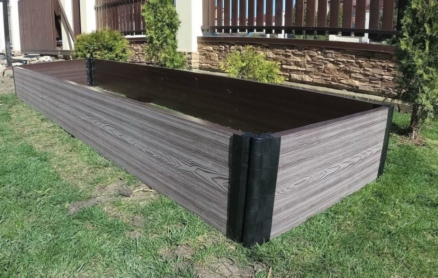 Доска для грядок NauticPrime из ДПК, серого цвета, размеры 300х30х2950 мм купить в Перми