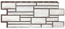 Фасадная панель Т-Сайдинг, Дикий Камень Белый
