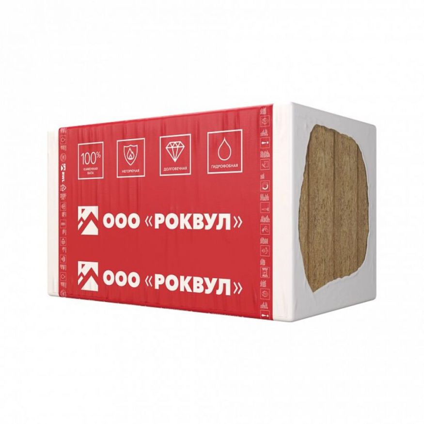 Утеплитель Rockwool ВЕНТИ БАТТС Д Оптима 150х600х1000/4шт/2.4м2/0.36м3 (16упак/палл) Rockwool купить в Перми
