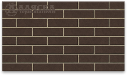 Фасадные термопанели Аляска серия Классика 33. Amsterdam brown купить в Перми