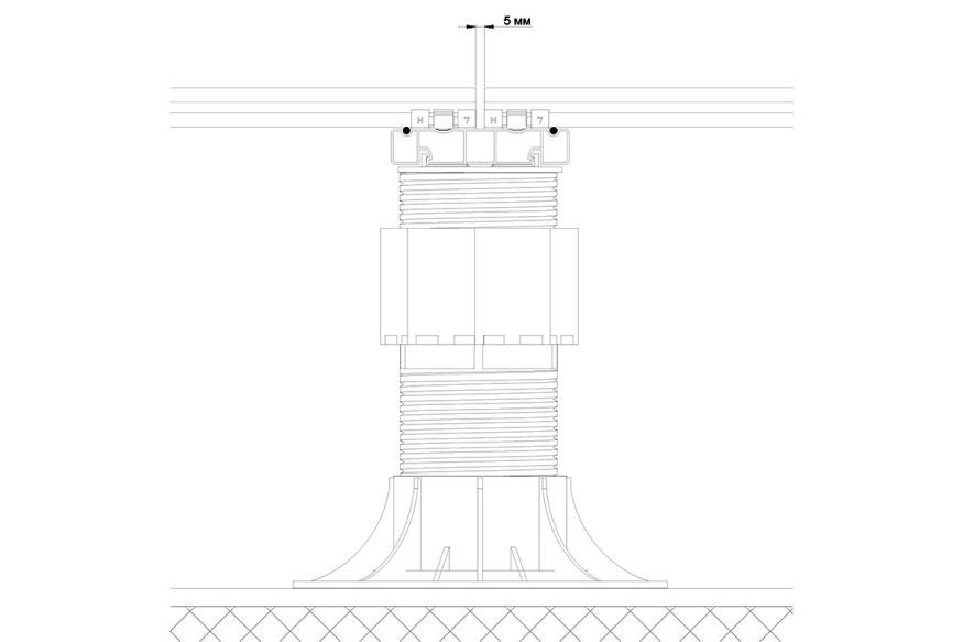 Лага Алюминий Holzhof HILST JOIST стыковочная SLIM MAX купить в Перми