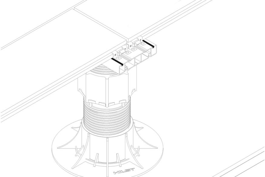 Лага Алюминий Holzhof HILST JOIST стыковочная SLIM MAX купить в Перми