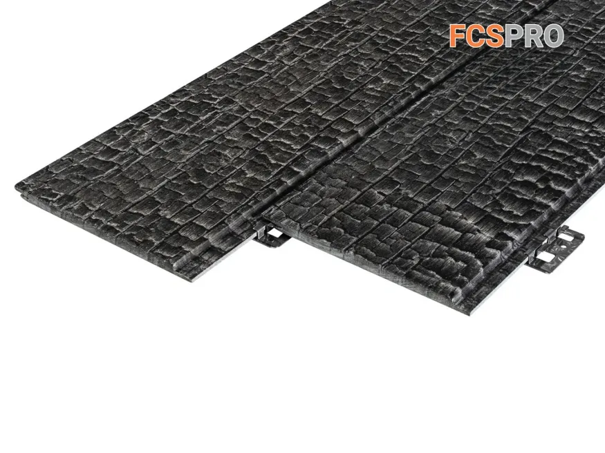 Фиброцементная панель FCSPRO Decor Wood Click Угольное купить в Перми