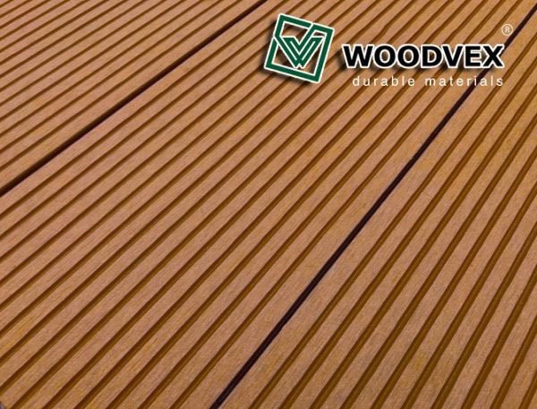 Террасная доска WOODVEX Select из ДПК в цвете Терракота купить в Перми